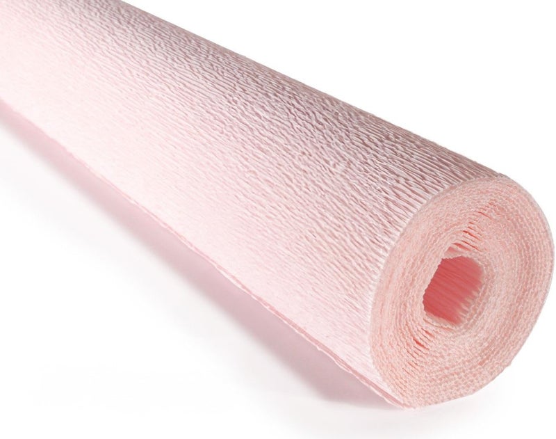 LCREATE LCREATE LCREATE Cartotecnica Rossi 140g 10 Inch Wide 8.2ft Long Italian Crepe Paper Rollfor Wedding Ceremony Various Large Festivals Decoration (Soft Pink（969）) - Image 1